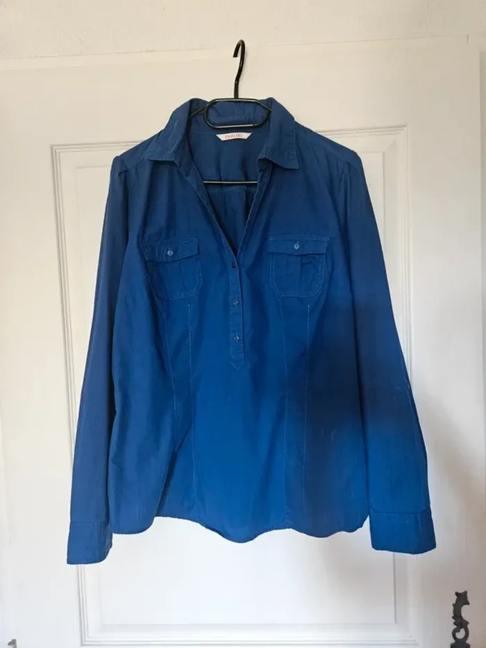 Chemise femme bleu - Camaïeu - photo numéro 2