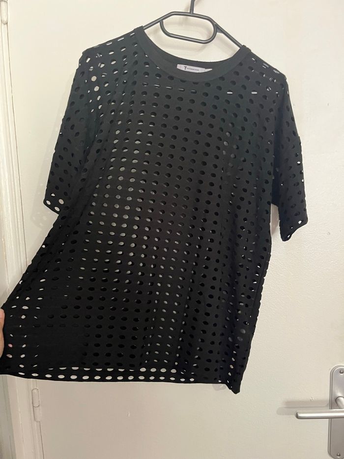 ALEXANDRE WANG T-shirt à motif découpé (à trous) taille S - photo numéro 7