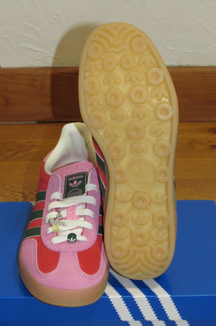 Adidas Originals Gazelle - Better Scarlet / Bliss Pink / Dark Green - 37 1/3 - photo numéro 3