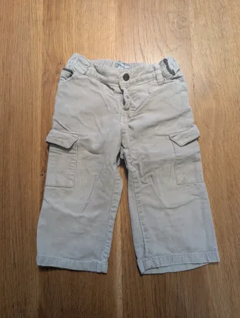 Pantalon avec poches beige 18 mois Verbaudet garçon