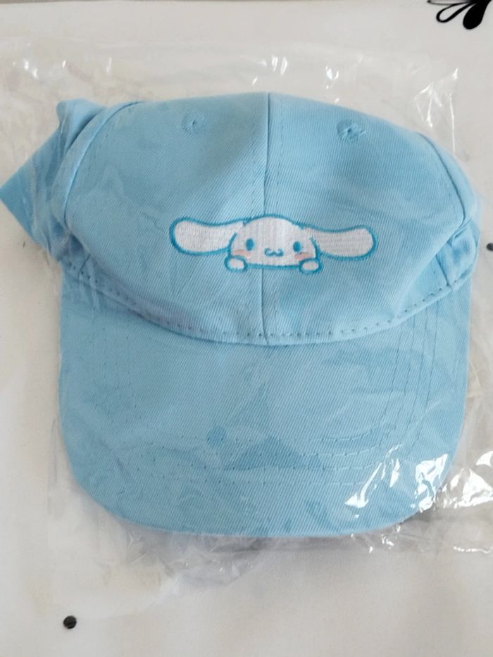 Casquette bleu Cinamorol Hello Kitty Sanrio neuve sous blister
