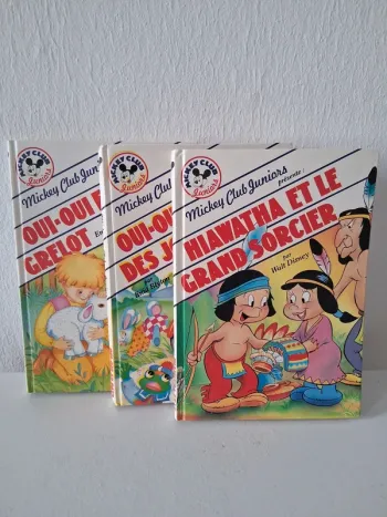 Lot de livres vintage - Mickey Club Juniors