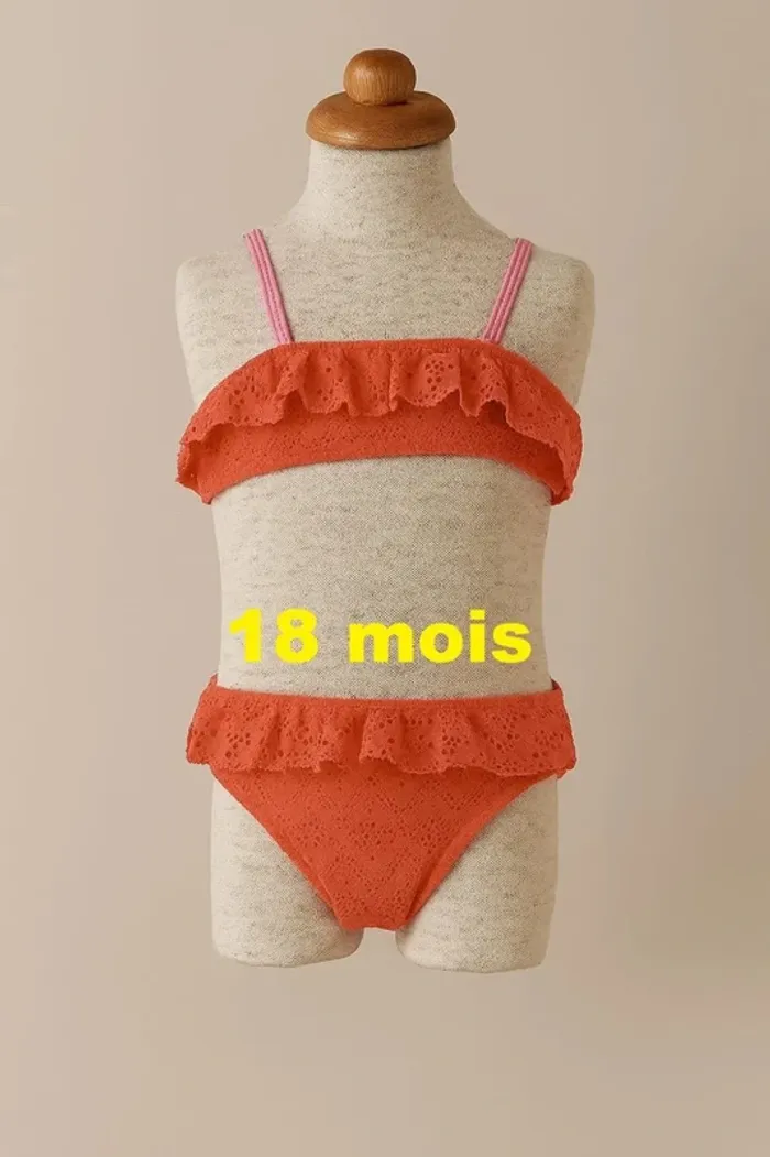 Maillot de bain corail Tape à l'oeil Taille 18 mois