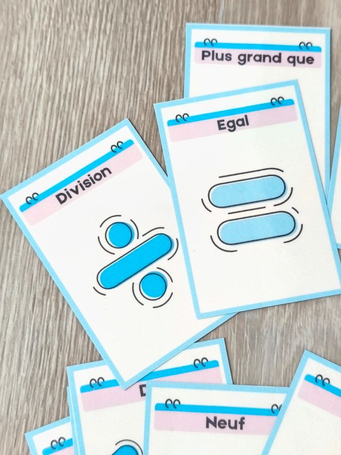 24 cartes chiffres et symboles - photo numéro 9