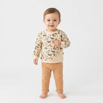 Ensemble Bébé Mixte 12–18 Mois Tendance – Motifs Safari & Tons Terracotta
