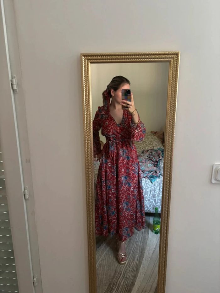 Robe d'été longue à manches 38