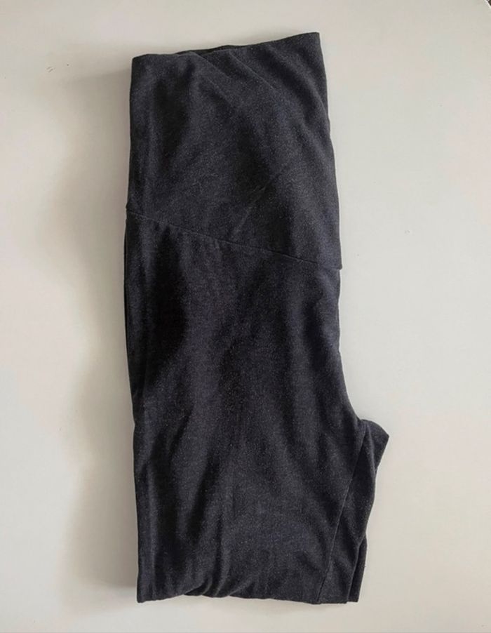 Legging gris chiné de grossesse
