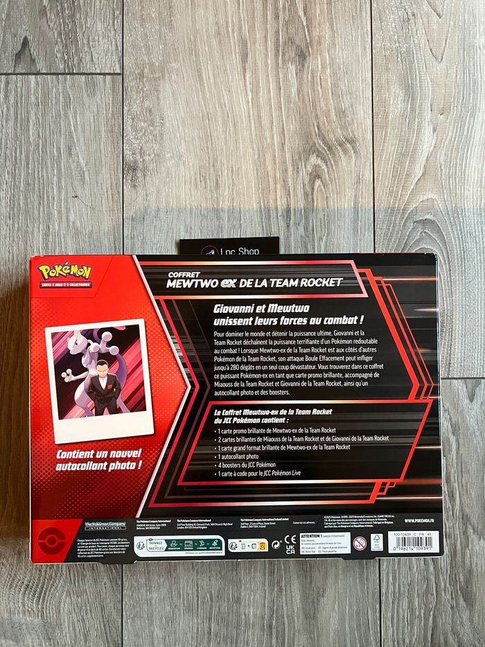 POKÉMON COFFRET - MEWTWO EX DE LA TEAM ROCKET - EV10 - NEUF & DÉFAUT SCELLAGE - photo numéro 3