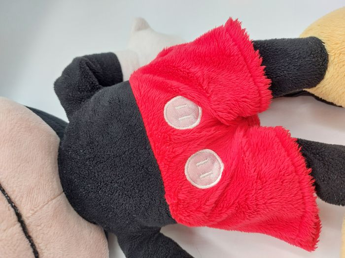 Grande peluche souris Mickey 50 cm Disney Nicotoy rouge noir jaune doudou - photo numéro 6