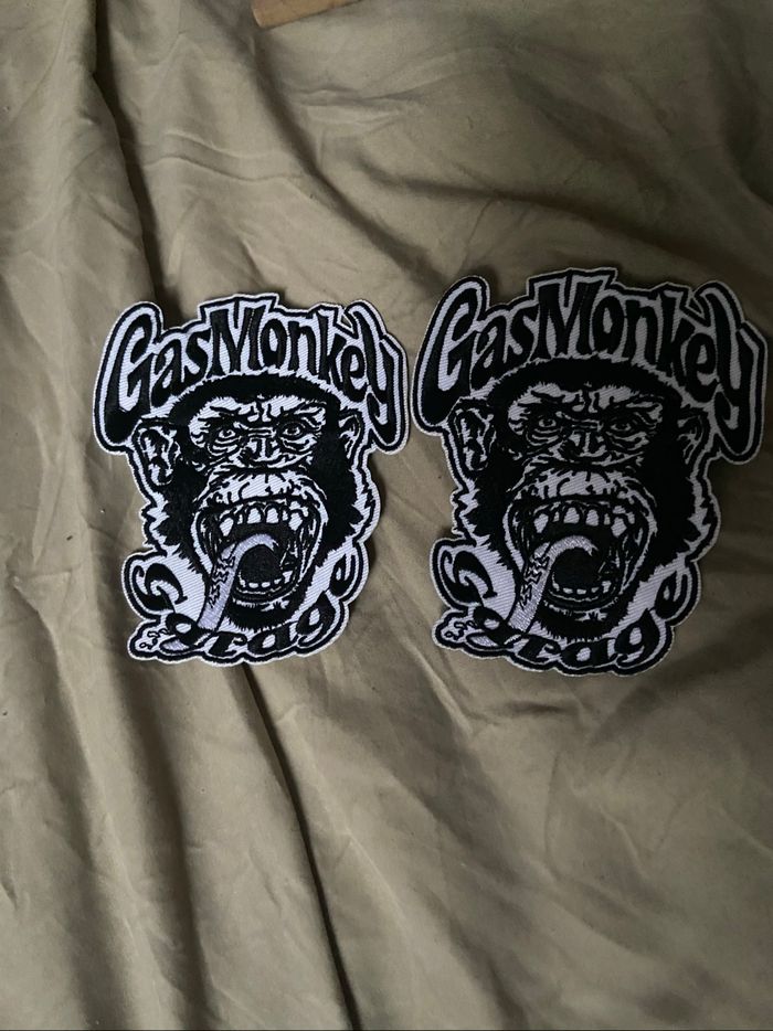 Lot de 3 patches officiels Gas Monkey Garage - Neufs, style biker custom - photo numéro 2