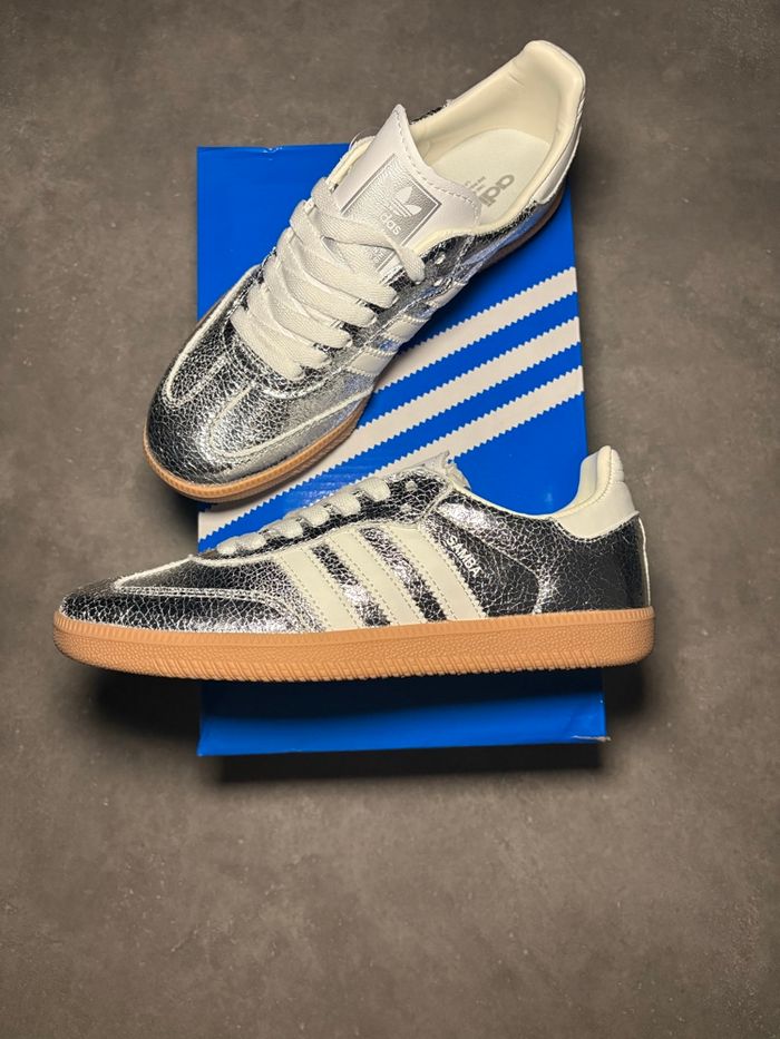 Adidas Samba OG Silver Metallic – Neuf avec boîte – Taille 38 - photo numéro 4