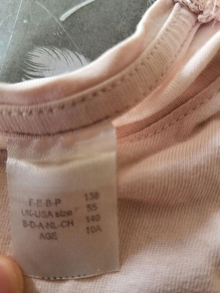 Tee-shirt manches courtes rose - photo numéro 2