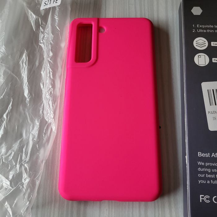 Coque de protection rose vif pour Samsung S21 fe 5g neuve sans étiquette Pulen - photo numéro 2