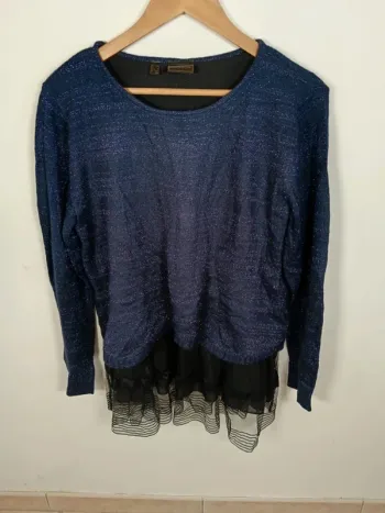 C32 blouse bleu Rainbow 40/42