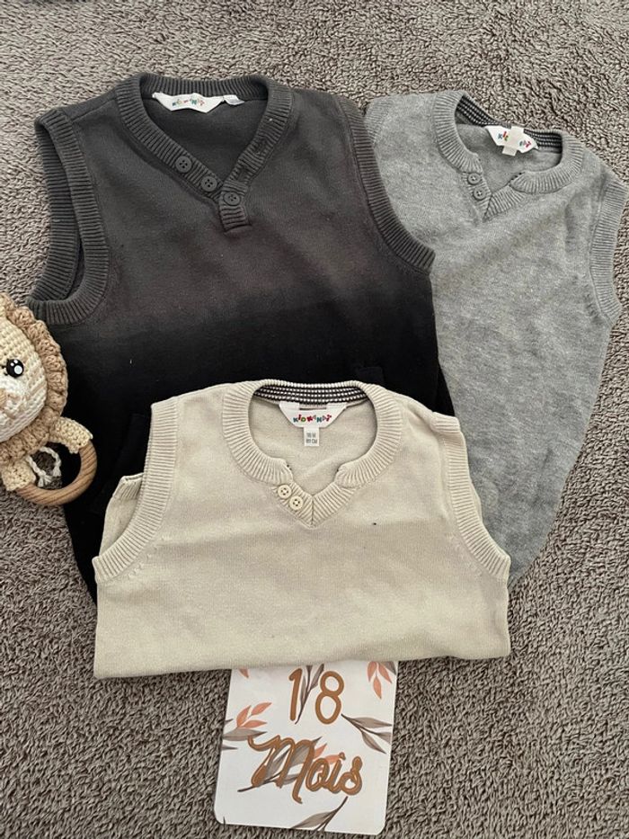 Trio pull sans manches