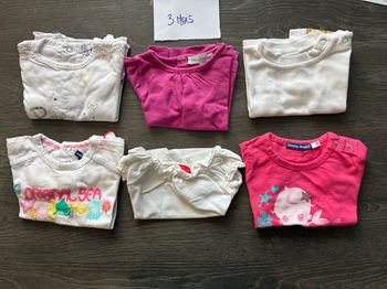 T-Shirts Manches Courtes - 3 Mois