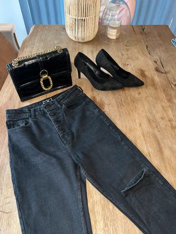 Jeans taille haute noir skinny Kiabi 38 🌸