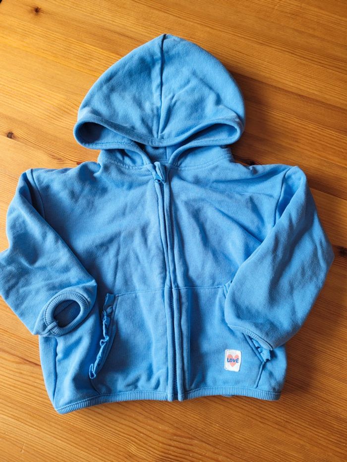 Sweat zip capuche tex 24 mois - photo numéro 2
