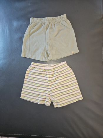 Lot 2 shorts 18 mois