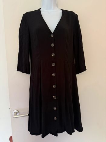 Robe noire boutonnée Promod