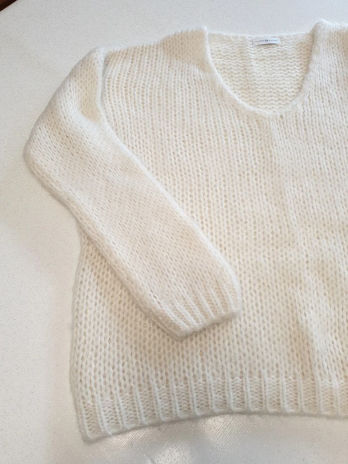 Pull crème XL femme - photo numéro 3
