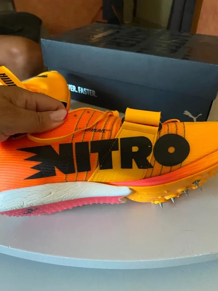 Chaussures Puma evoSPEED Long Jump Nitro 2 – Spécial Saut en Longueur & Perche – T47 - photo numéro 4
