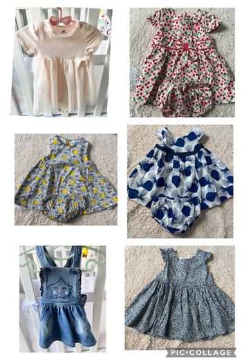 Lot de 8 robes taille 6 mois