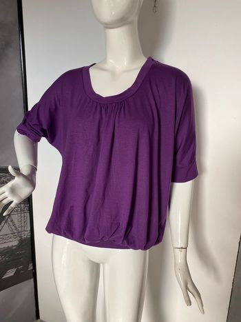 Top blouse loose made in France 95% viscose T 38/40