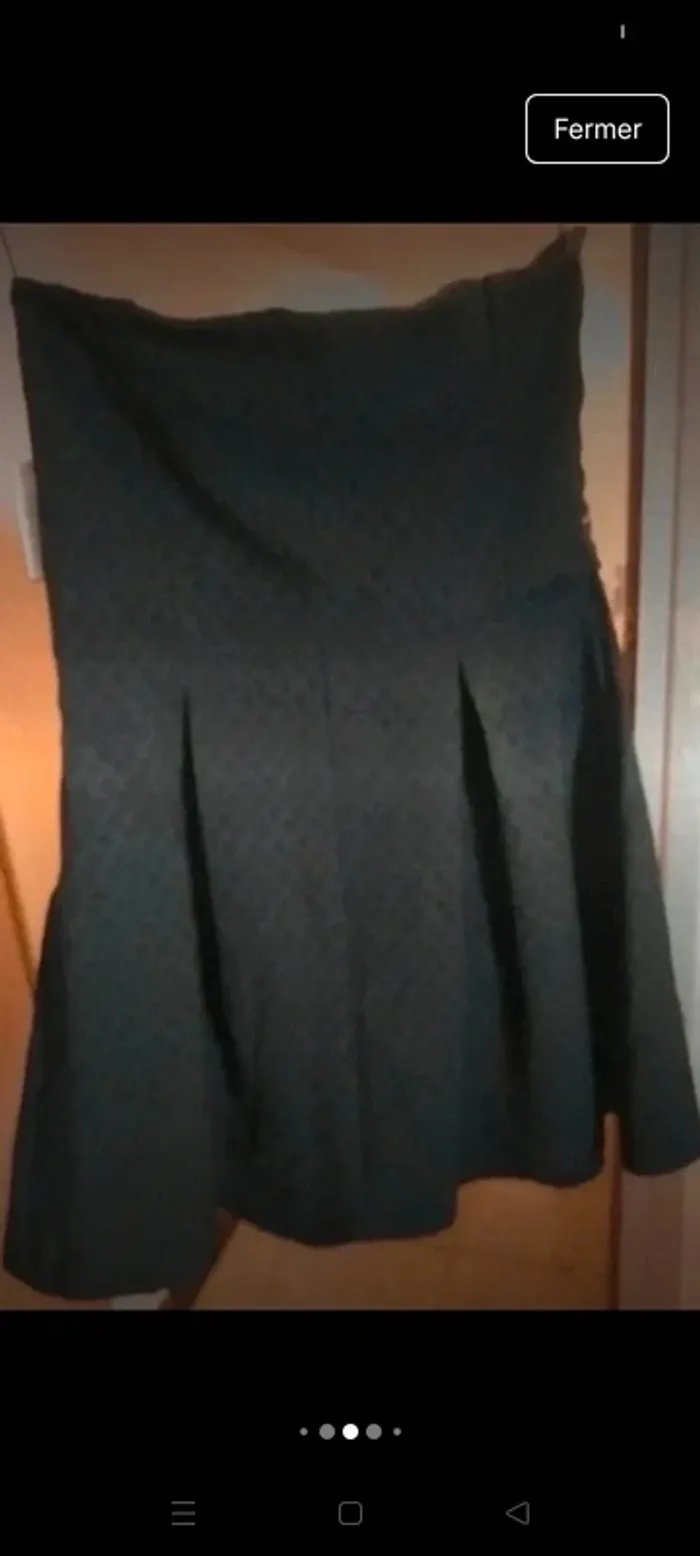 Robe courte noir sans bretelles taille 40 naf naf - photo numéro 7