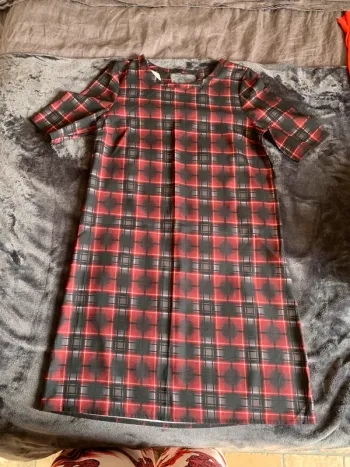 Robe La Fée Maraboutée taille 38 carreaux - Made In Italie
