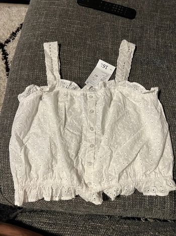 Top dentelle anglaise