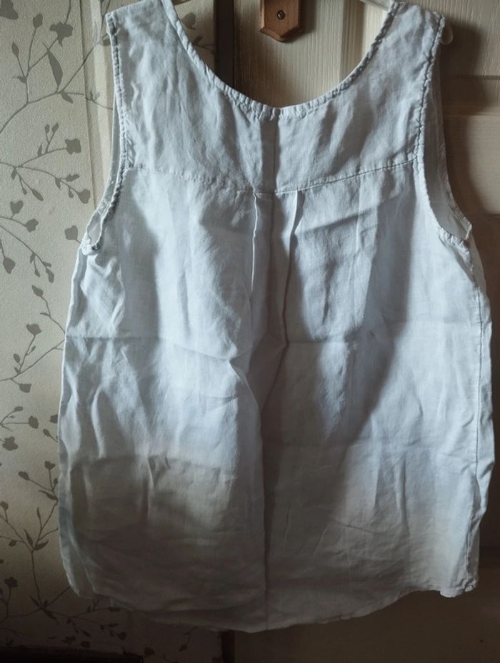 Débardeur large et léger blanc taille 42/44 Alexandre Laurent - photo numéro 2
