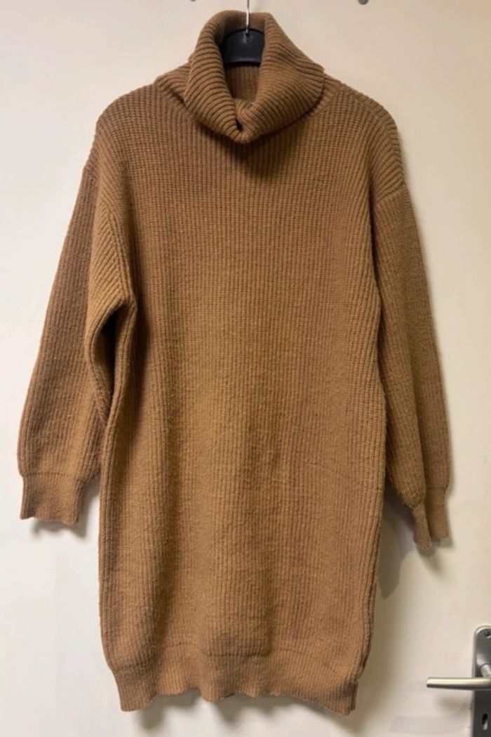Jolie robe maille marron Copperose taille unique