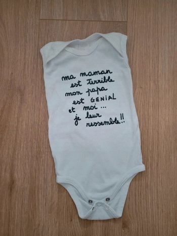 Body bébé 6 mois