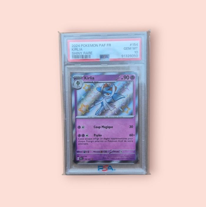 Carte Pokémon Kirlia, gradée en PSA 10 population 8