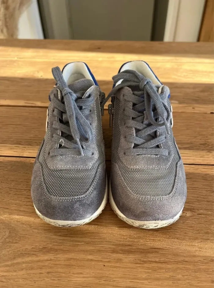 Baskets grises et bleues Hogan - photo numéro 3