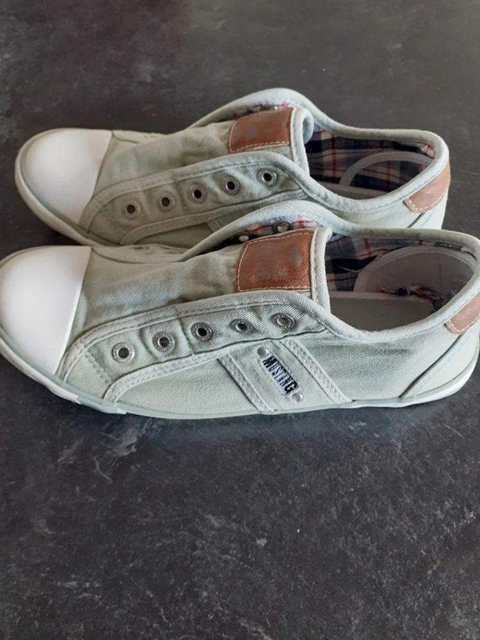 Baskets femme mustang kaki pointure 37 - photo numéro 5