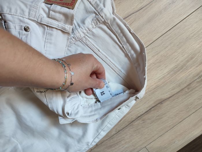 Pantalon beige élastique - photo numéro 2