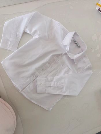 Chemise blanche 4 ans neuve