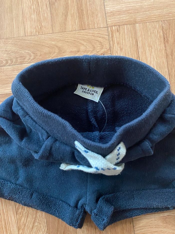Short bleu marine taille 3 moi Tape à l’Oeil (NEUF) - photo numéro 2