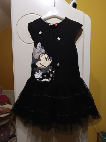 Robe noire Minnie 3/4 ans 