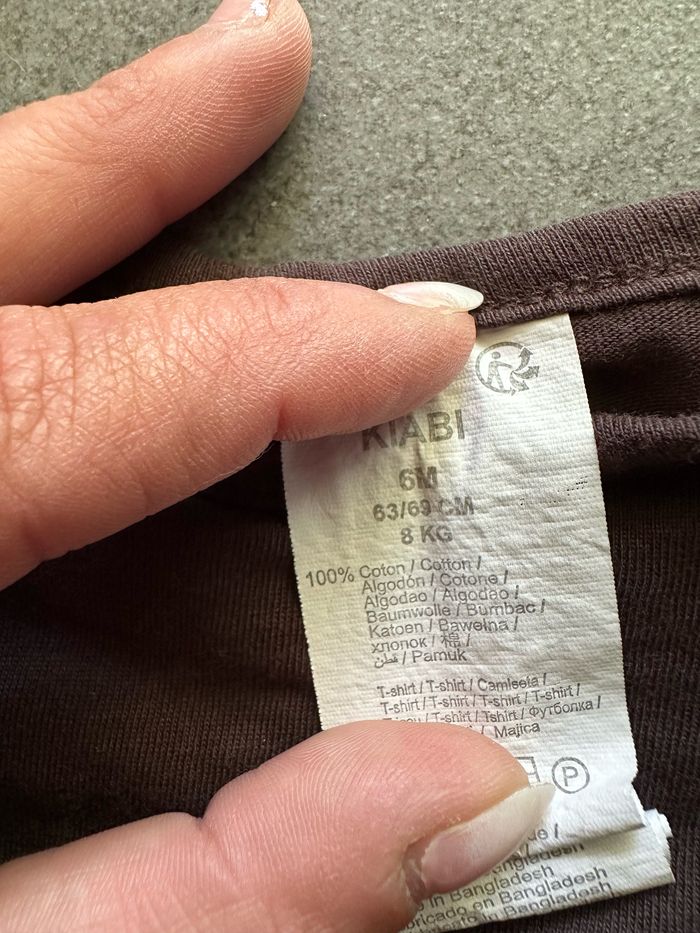 Haut marron manches longues Taille 6 mois - photo numéro 3