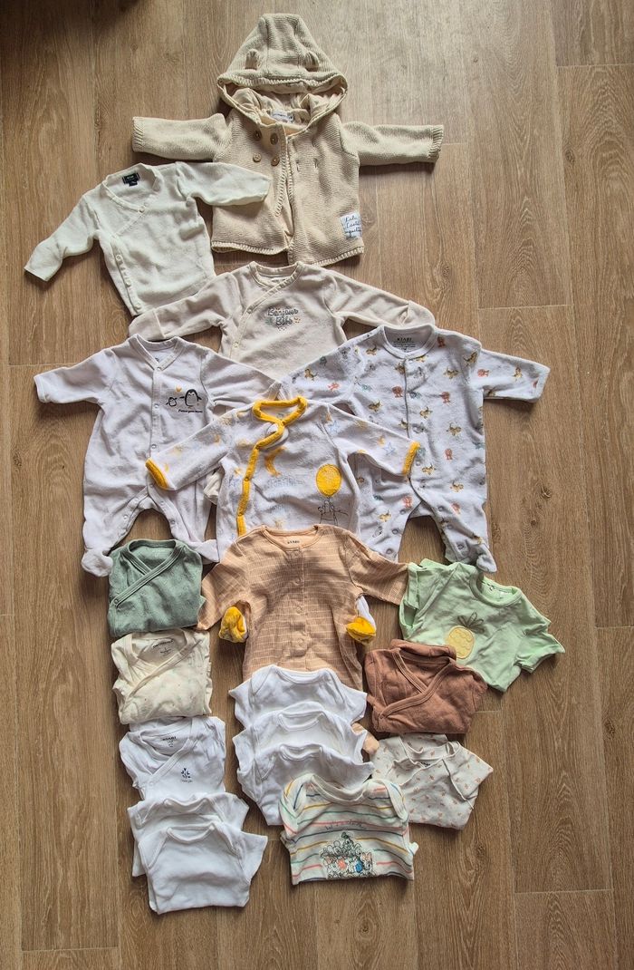 Lot bodies pyjama mixte - photo numéro 3