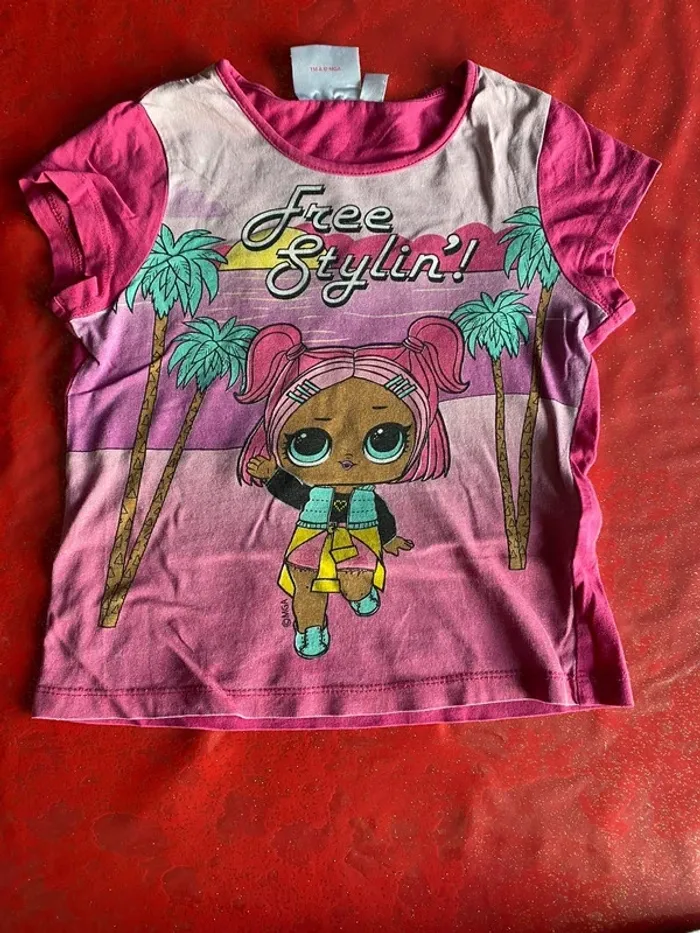 Lot 4 tee shirts manches courtes 5 ans - photo numéro 2