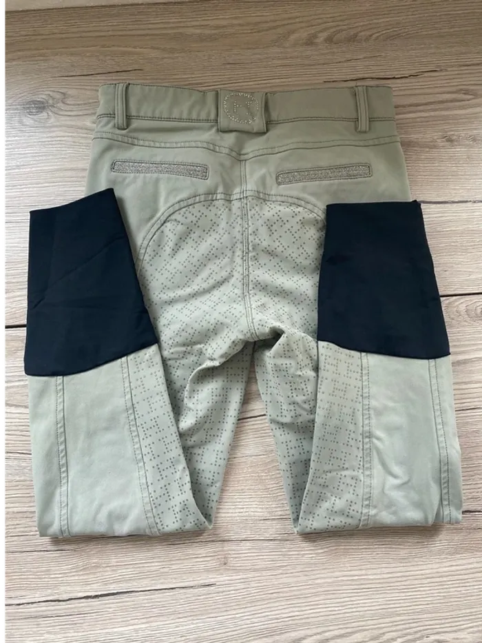 Pantalon d’équitation Harcour – Taille 32 – Vert Clair Full Grip - photo numéro 3