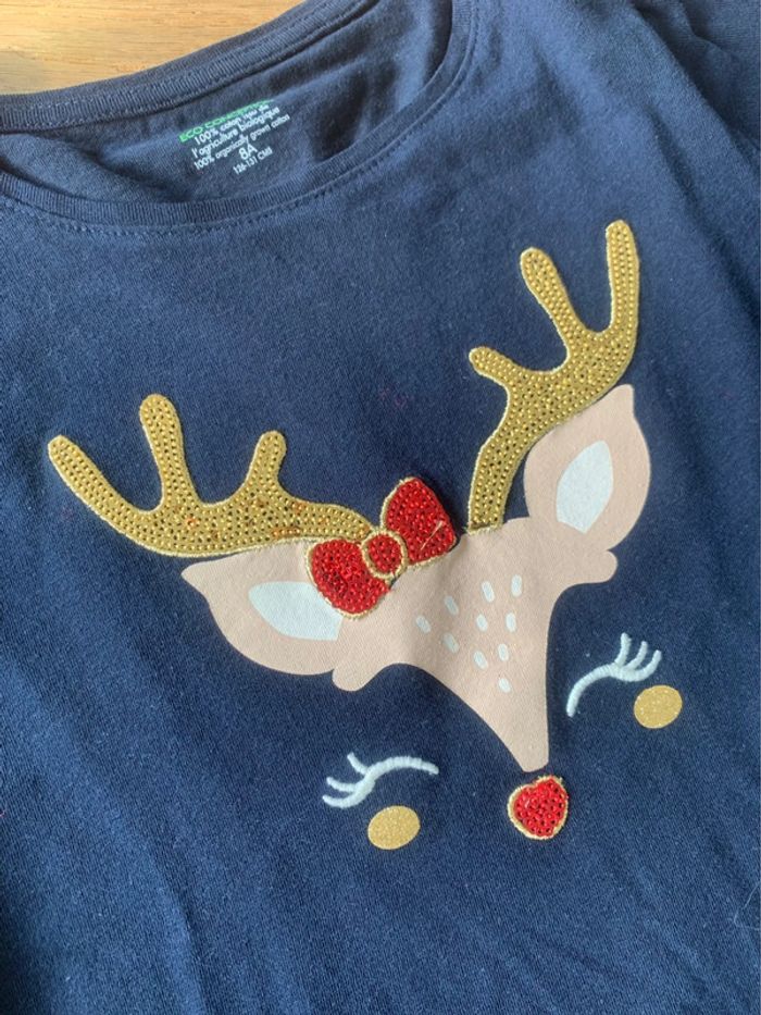 T-shirt renne Noël - photo numéro 3