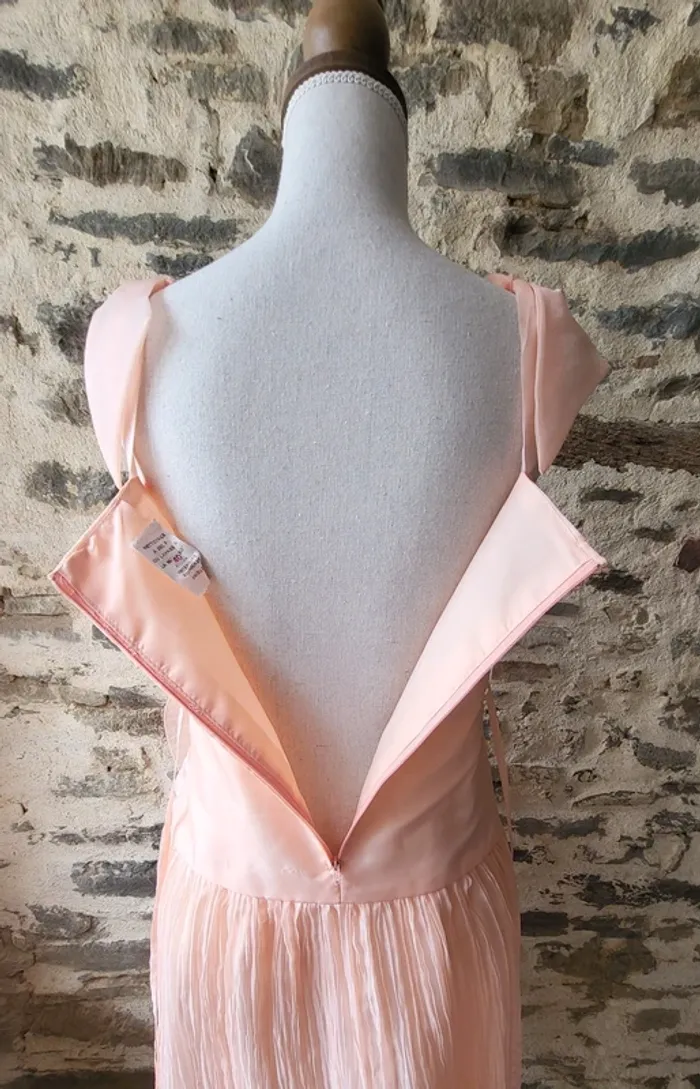 Robe de bal ou de cérémonie rose pâle Taille 40 Fabriquée en France - photo numéro 12