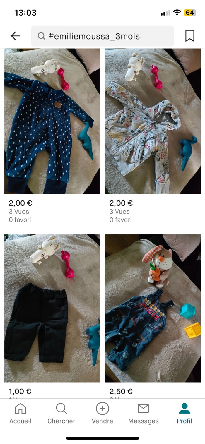 Vend vêtements garçon 3 mois - photo numéro 3