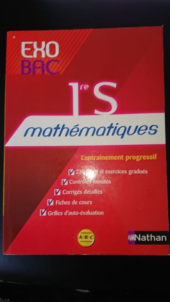 Livre maths 1ere s