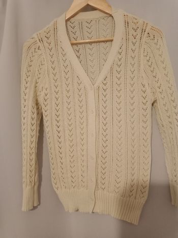 Gilet maille ajourée 